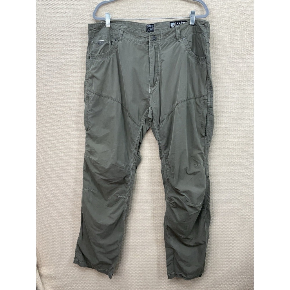 Kuhl Men's Pants 38x32 Hiking Outdoor Gray Comfort Pocket Born In The Mountains‎